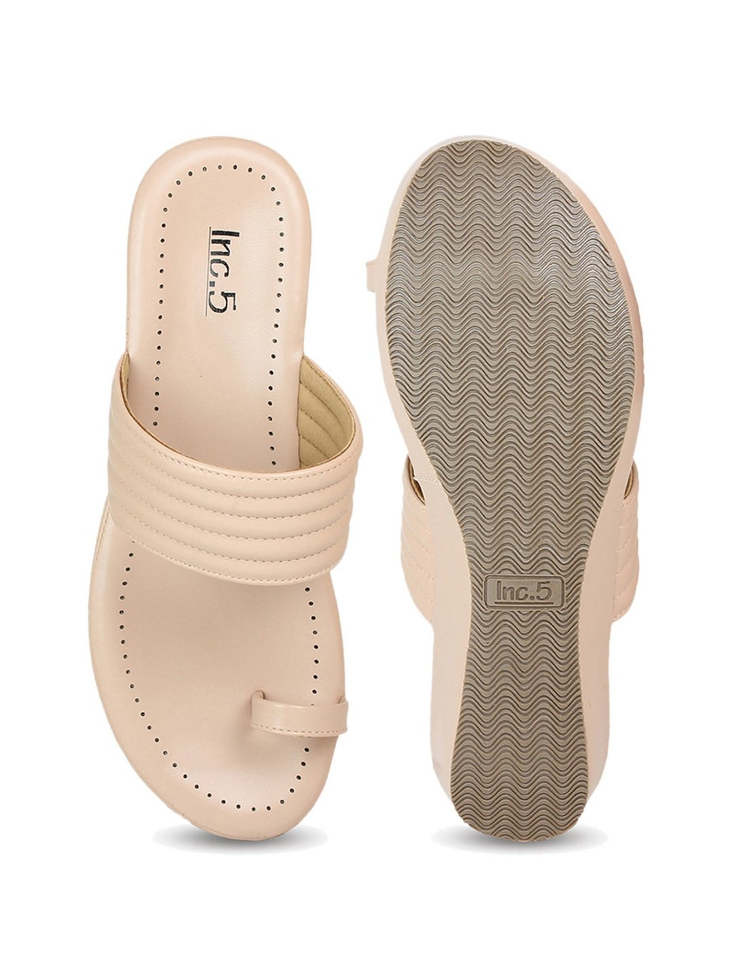 Inc.5 Women's Peach Toe Ring Wedges