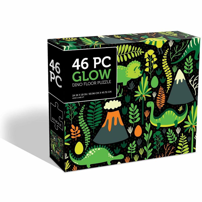 Anker Play Glow Dinosaurs 46 Piece Jigsaw Puzzle