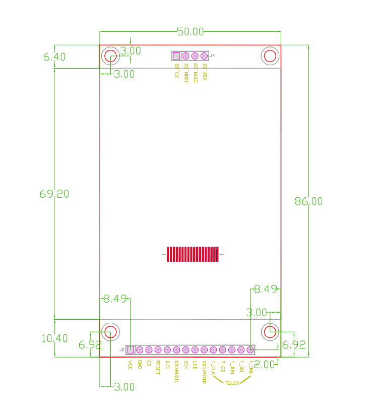 2.8 inch SPI LCD screen module 240*320 TFT module ILI9341 occupies at least 4 IO