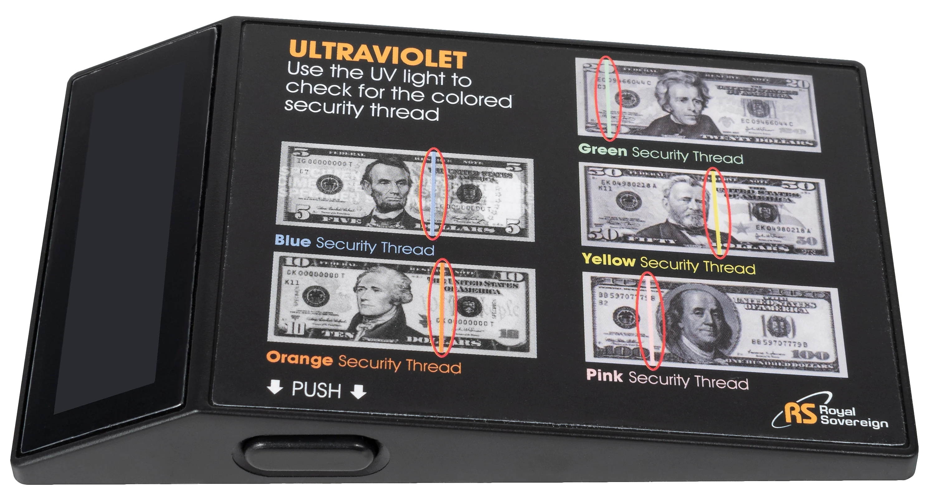 Royal Sovereign RCD-UVP Portable Ultraviolet Counterfeit Detector