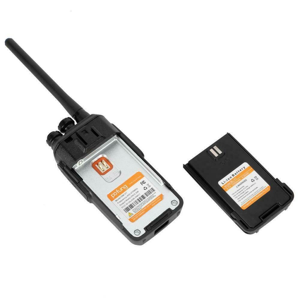 DMR-V1 Walkie Talkie 1024CH 1800mAh Two-Way Ham Radio Walkie Talkie Black