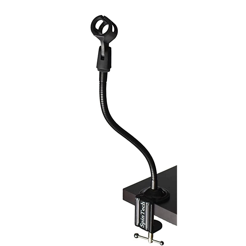 Flexible Gooseneck Microphone Stand with Desk Clamp for Radio Broadcasting Studio Live Broadcast Equipment TV Stations 13 Clamp