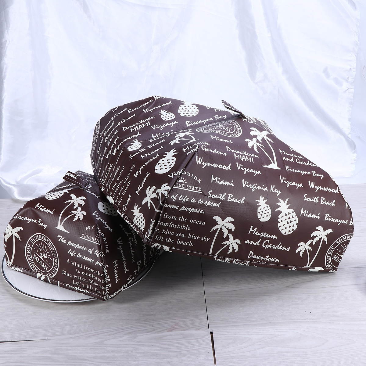 Cups Square Waterproof Foldable Insulated Food Cover with Aluminum Foil Winter Table Hot Food Insulation Dish Cover Kitchen Tool - Size S