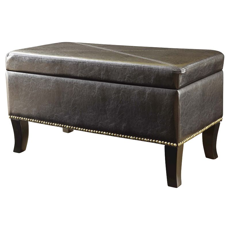 Winslow Storage Ottoman Espresso - Breighton Home