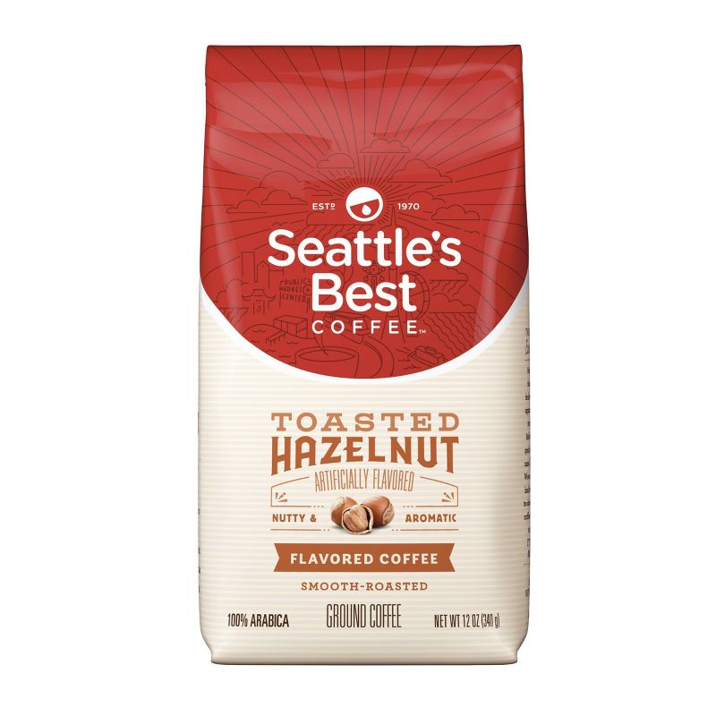Seattle's Best Coffee Toasted Hazelnut Medium Roast Ground Coffee - 12oz
