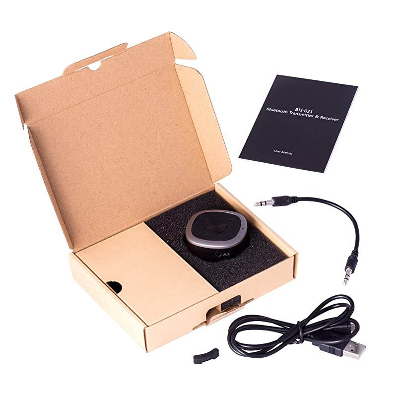 Low Latency Bluetooth Transmitter Receiver Bluetooth V50 | 35 mm Wireless Audio Adapter for TV PC Cell Phones Stereos Speakers amp Headphones