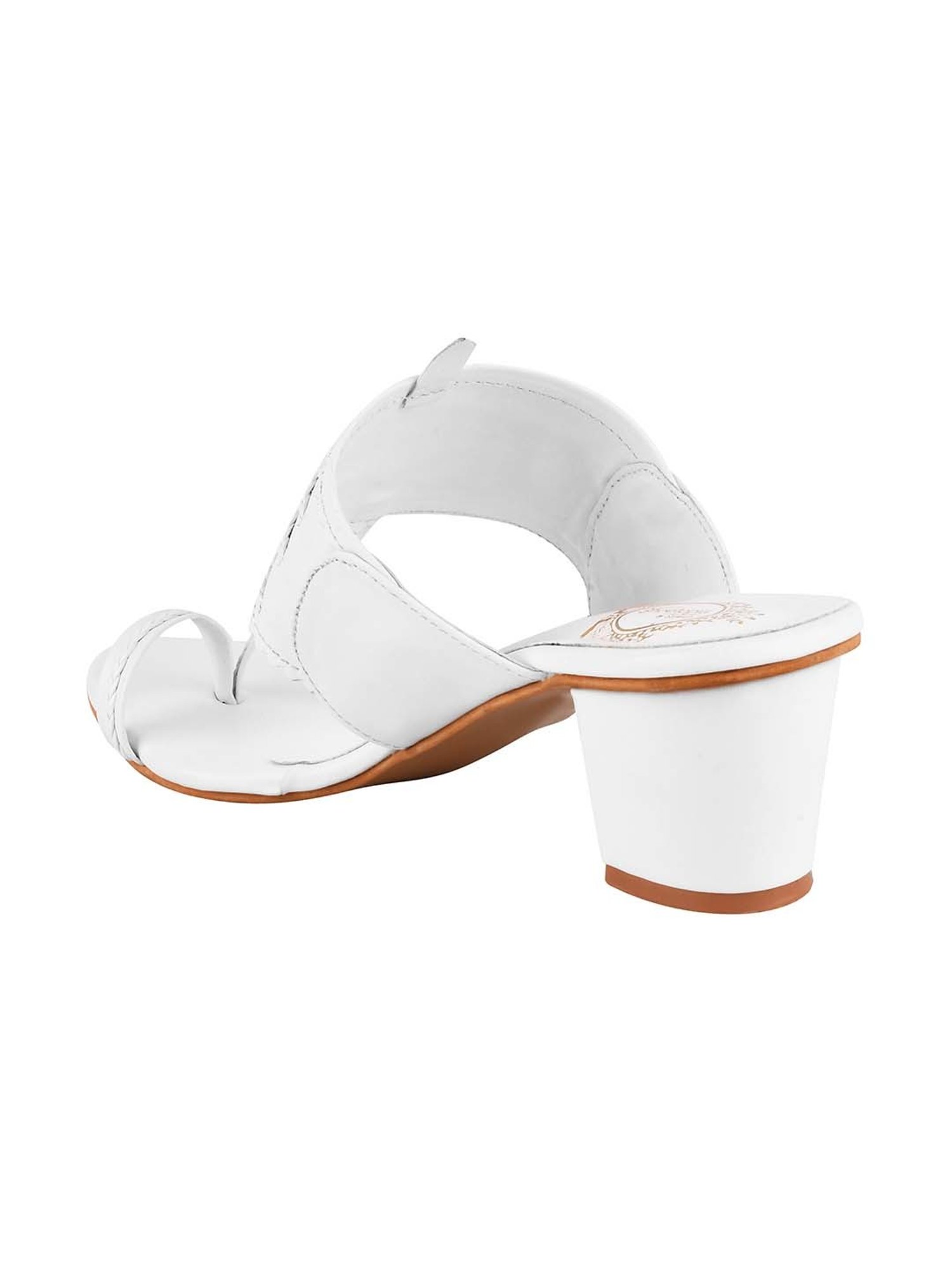 Shoetopia Kids White Toe Ring Sandals