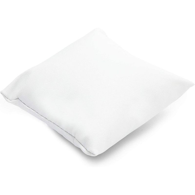 12-Pack White Faux Leather Jewelry Display Pillows Cushion Holder 3" for Watch Bracelet Bangle Showcase