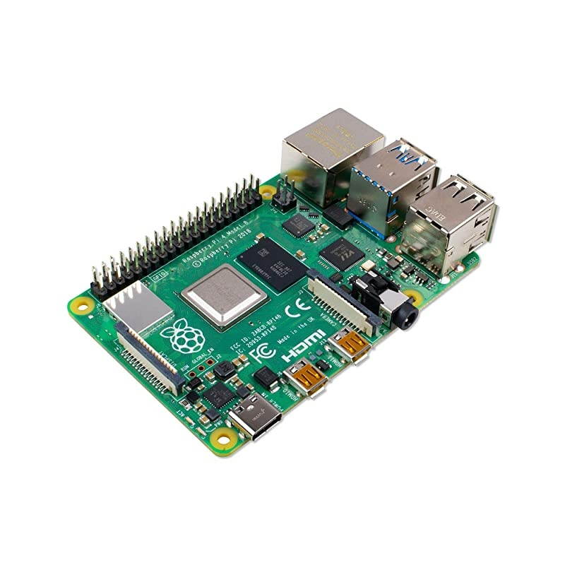 Pi 4 Model B 2019 Quad Core 64 Bit WiFi Bluetooth (4GB)