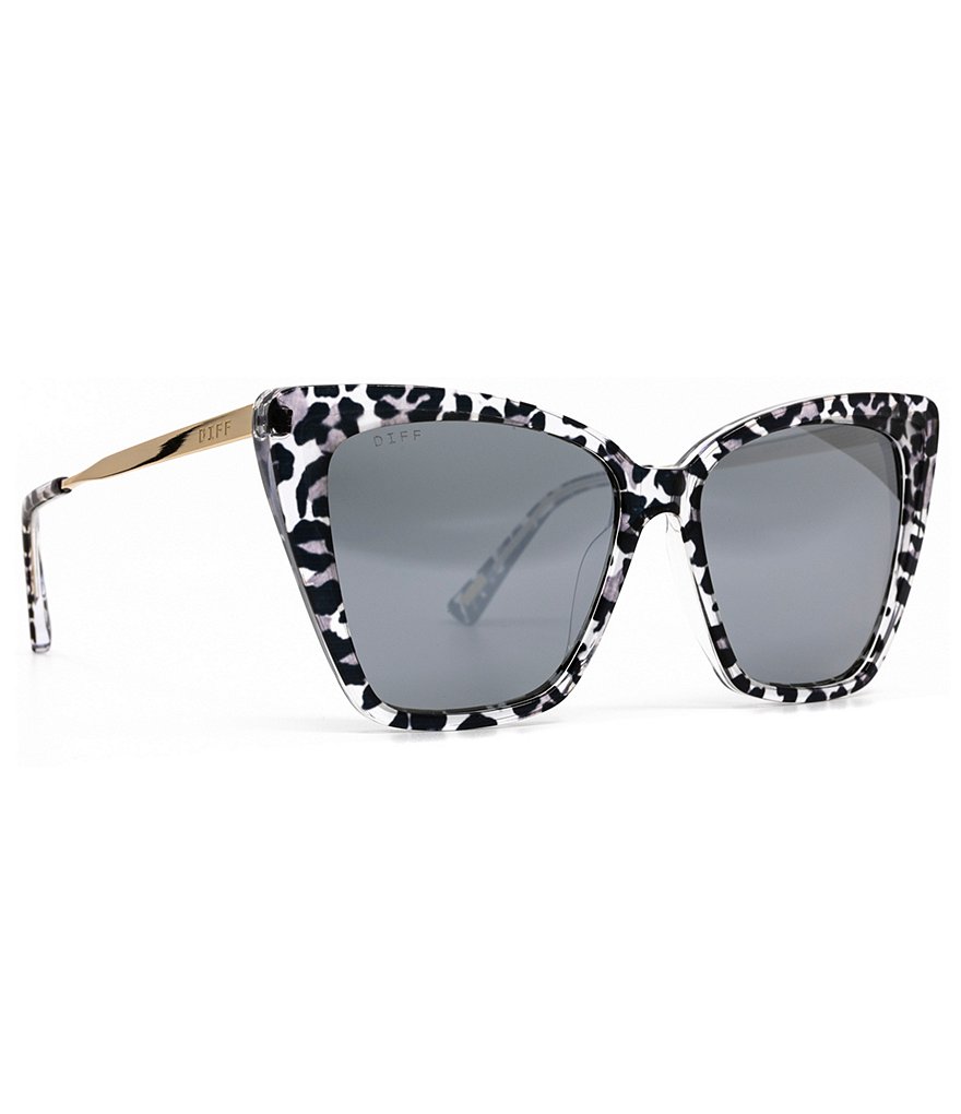 DIFF Eyewear Becky II Tortoise Polarized Cat Eye Sunglasses