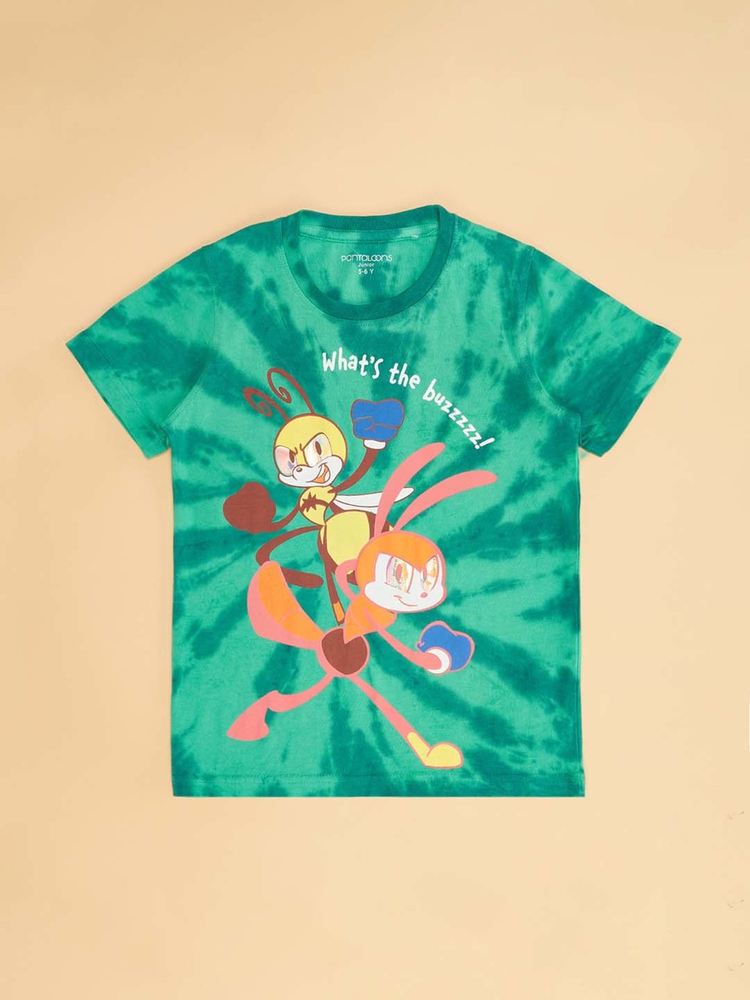 Pantaloons Junior Navy Cotton Printed T-Shirt