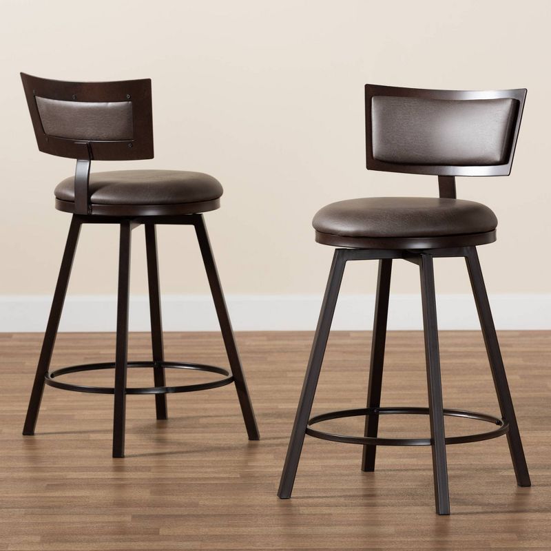 Ladder Barstool Seat Black - Riverstone Furniture Collection