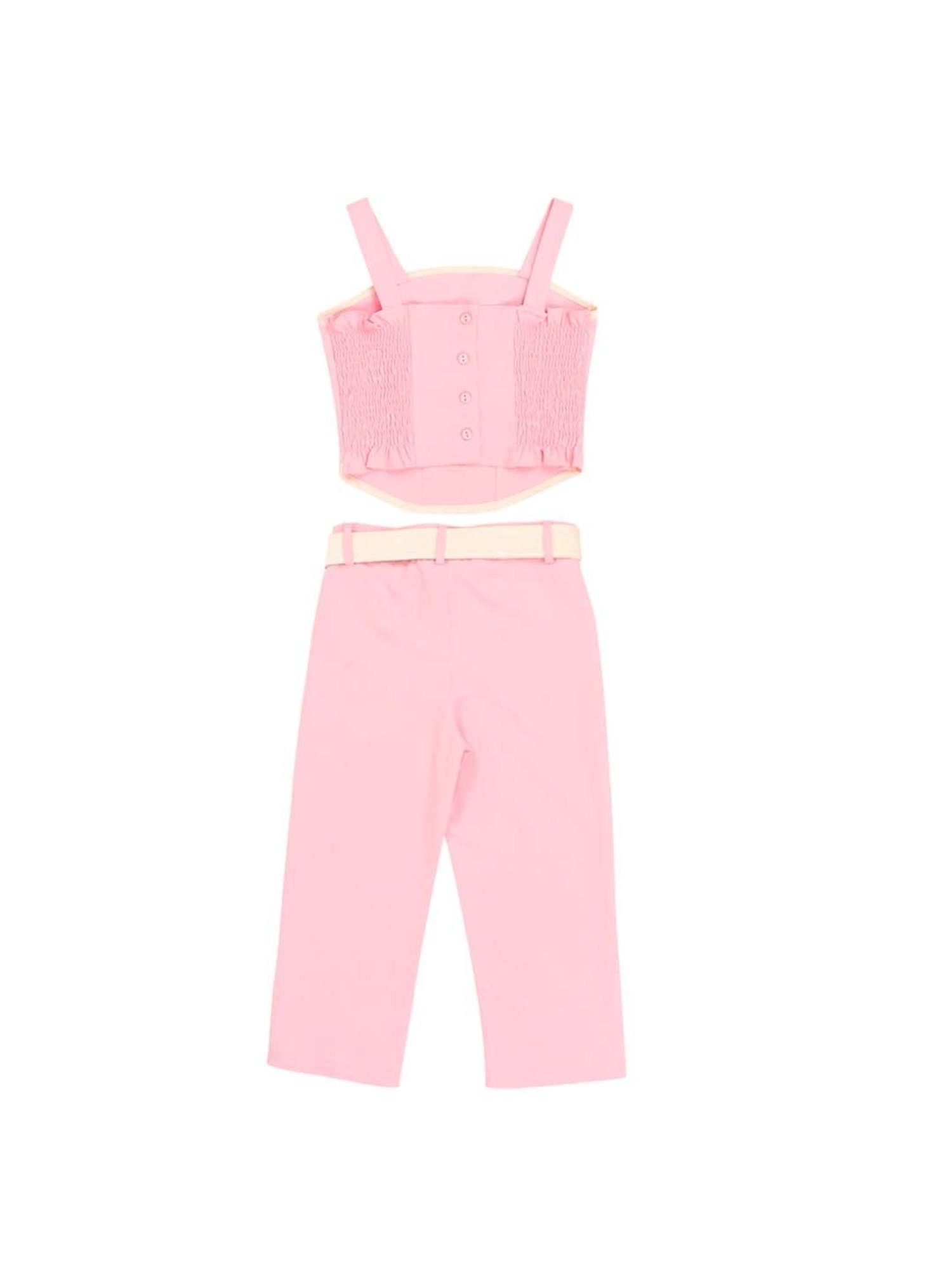 Akkriti by Pantaloons Kids Red & Cream Embroidered Kurta Set