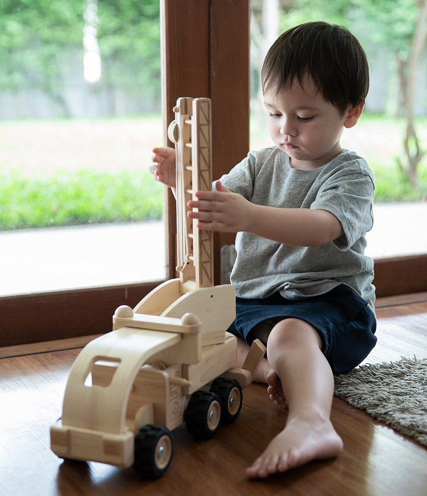 Plan Toys Wooden Toy Fire Truck