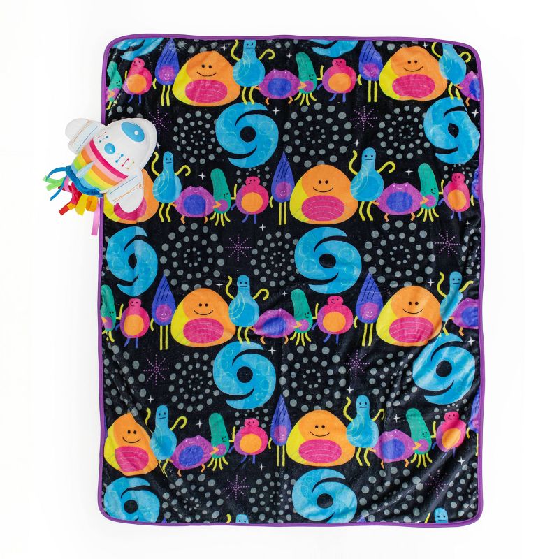 Over the Moon Rocket Pillow and Throw