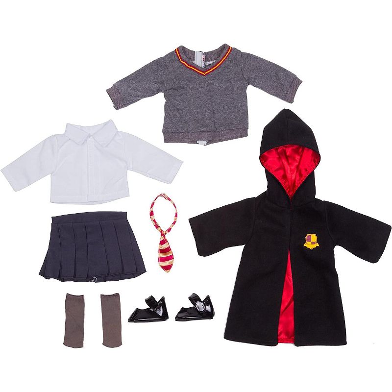 Dress Along Dolly Hermione Granger Harry Potter Outfit for American Girl Doll, 7 Pieces