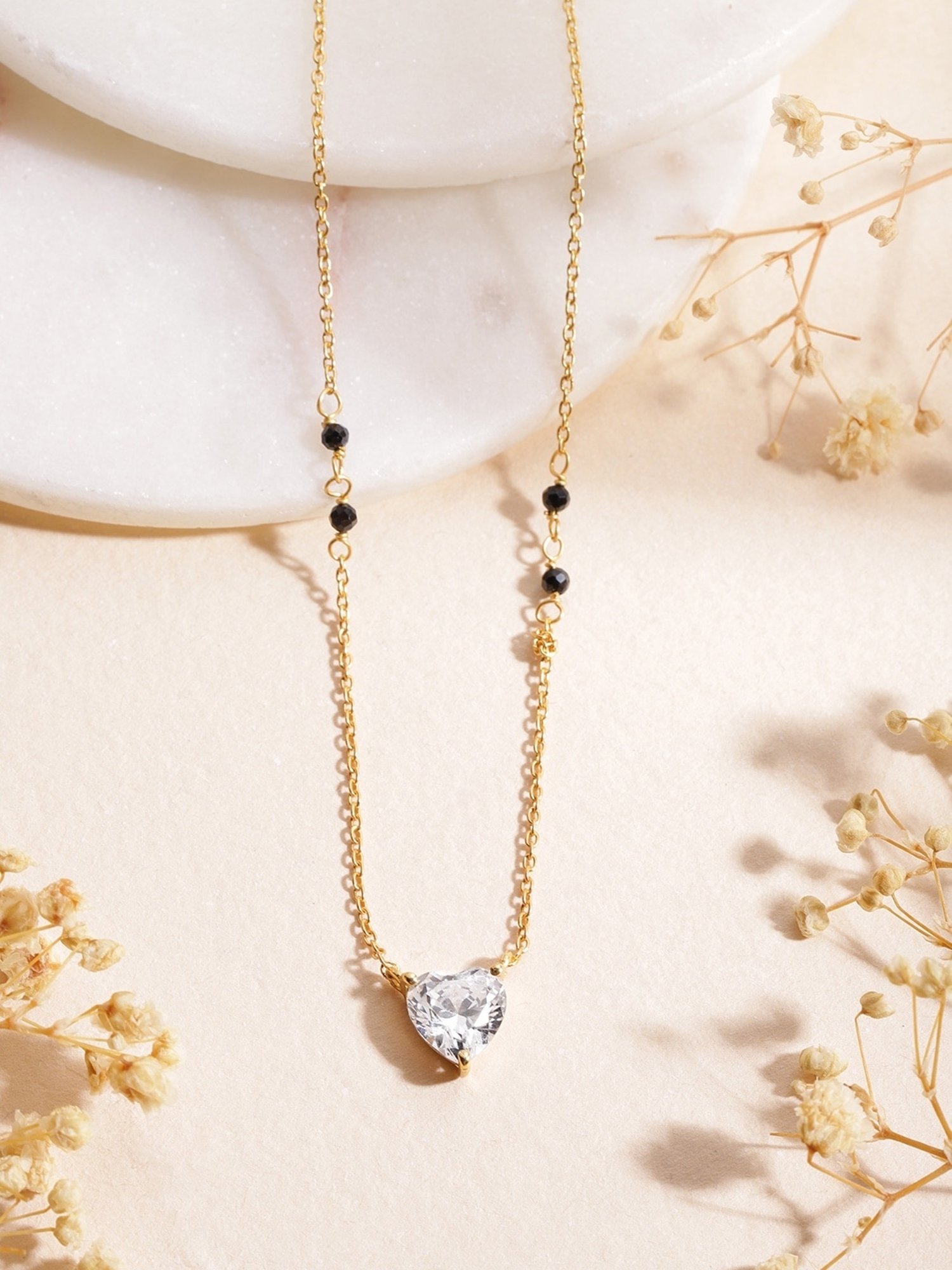 Zavya 92.5 Sterling Silver Golden Bond Mangalsutra for Women