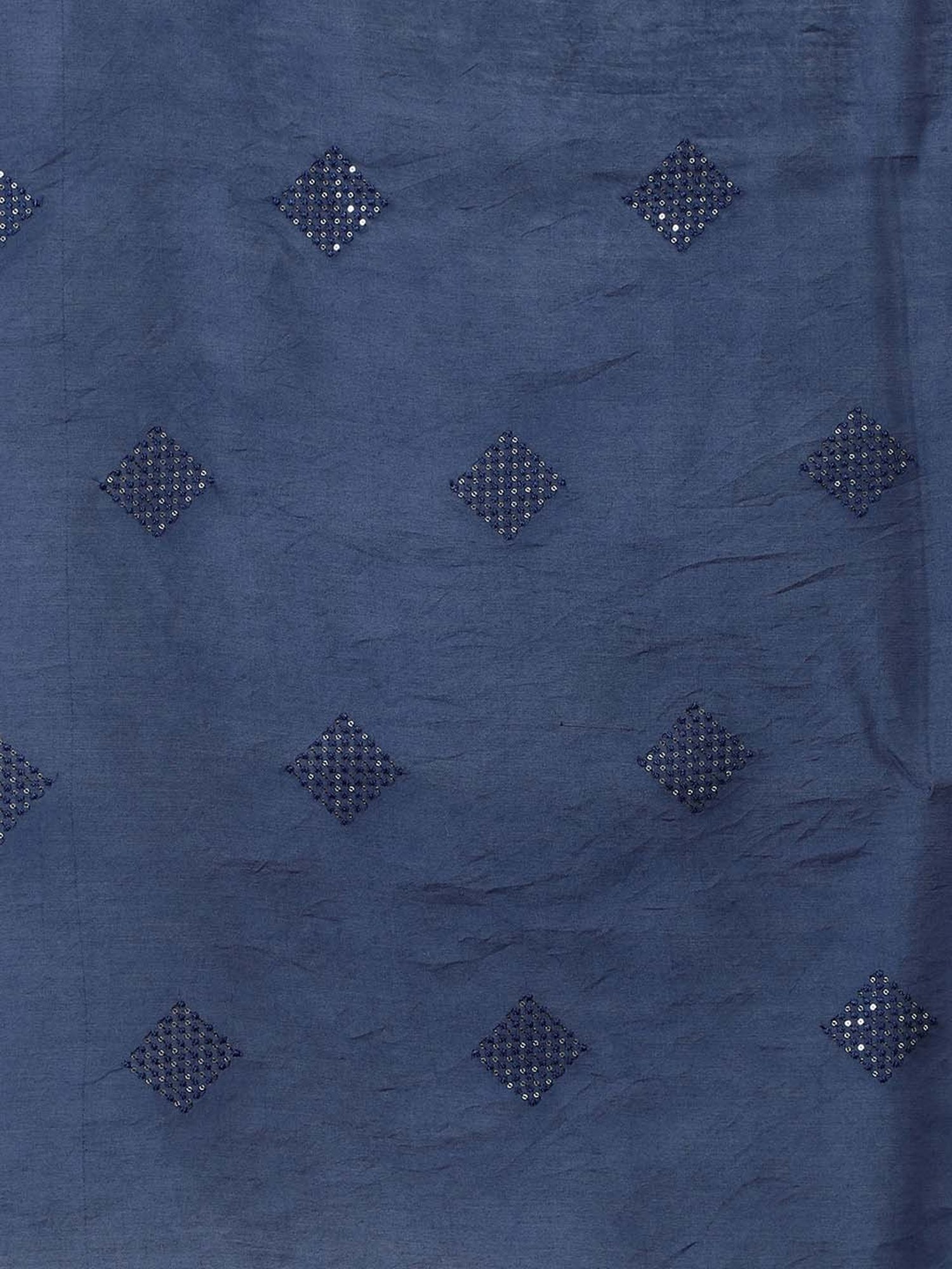 Sringam Blue Embroidered Kurta Pant Set With Dupatta