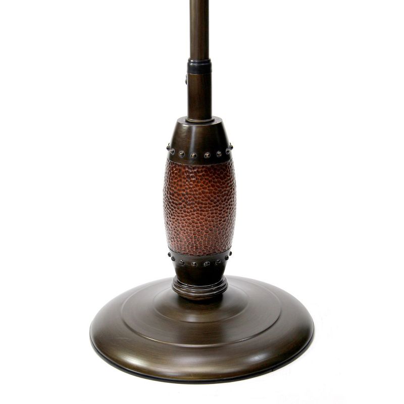 DecoBREEZE DBF2499 Electric Oscillating 3 Speed Air Circulating Standalone Pedestal Fan with Outdoor Rated Motor, Metallic Copper