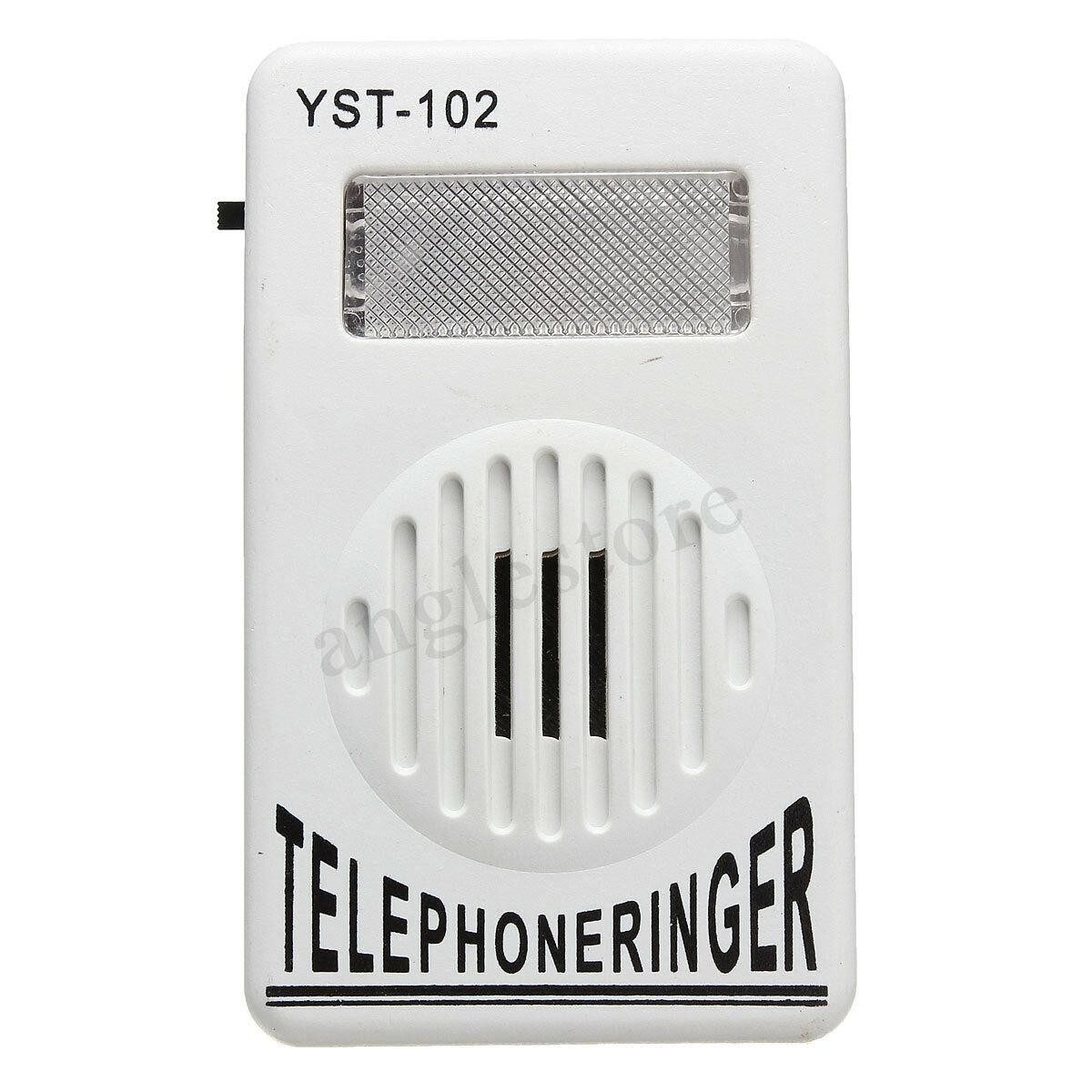 Telephone Bell Ringer Up To 95dB With Strobe Light Flasher Extra-Loud