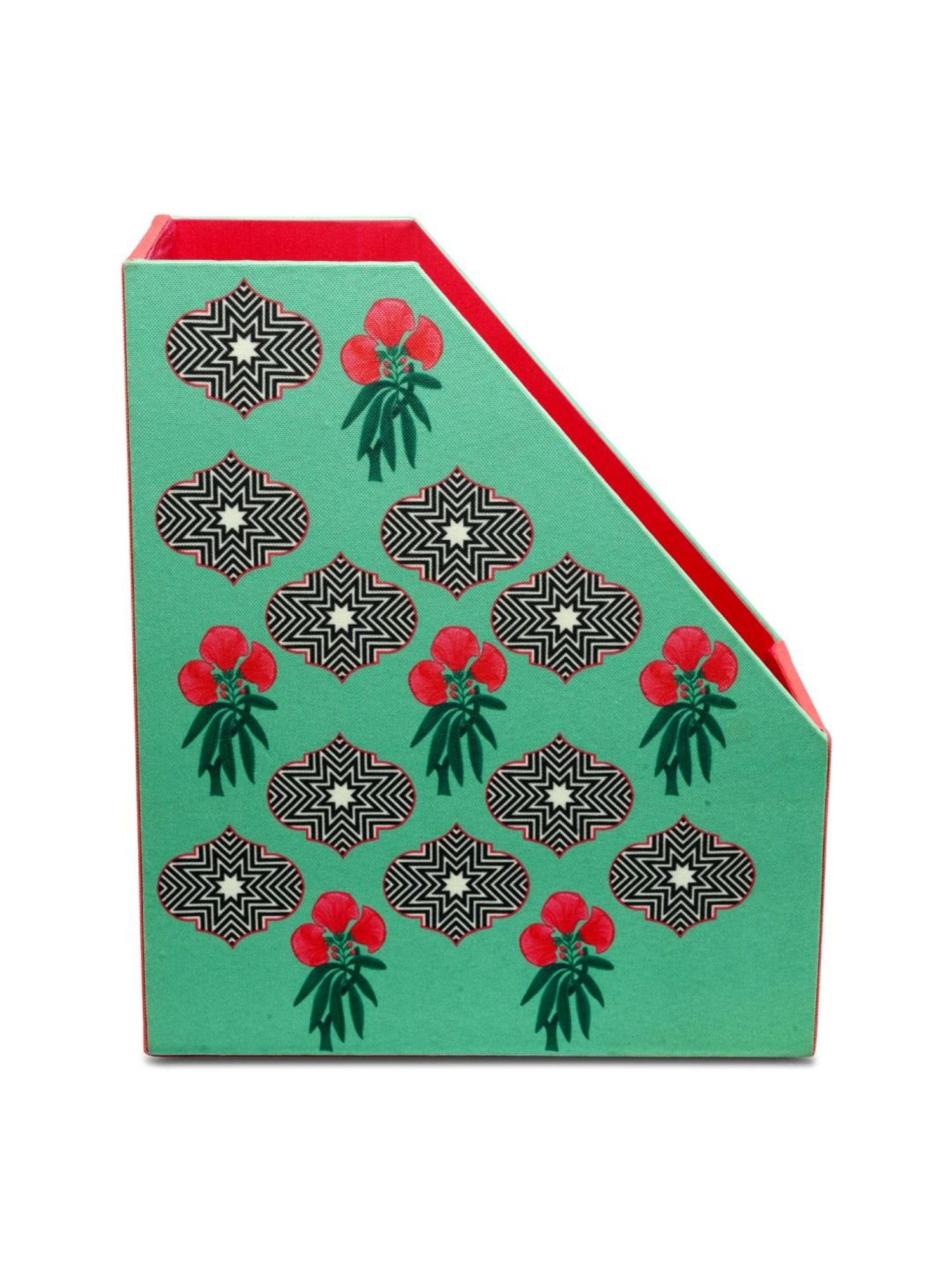 SEJ by Nisha Gupta Green Magazine Rack - Set of 1