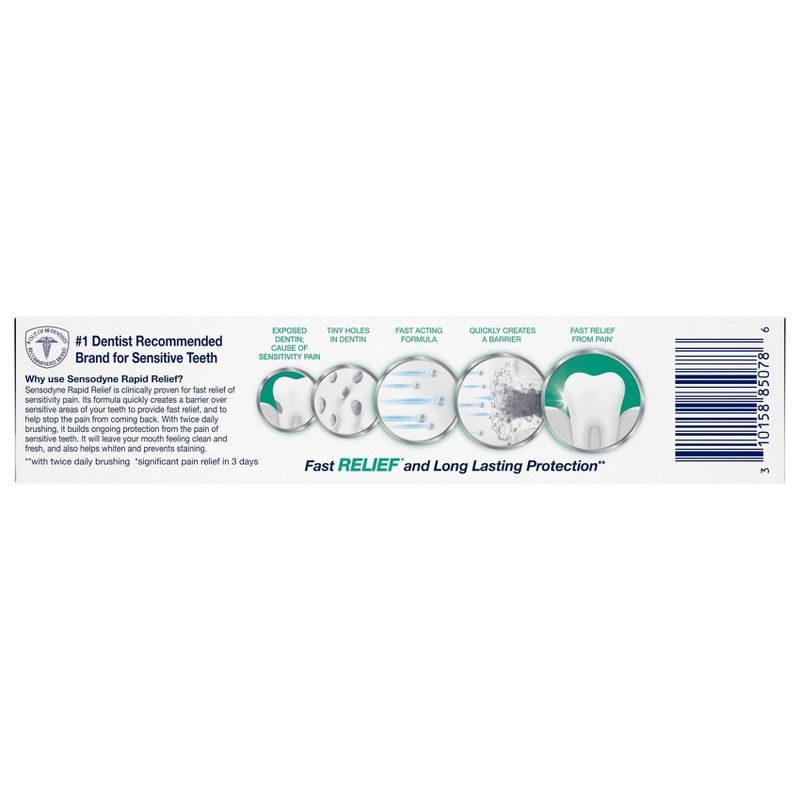 Sensodyne Rapid Relief Extra Fresh Toothpaste - 3.4oz