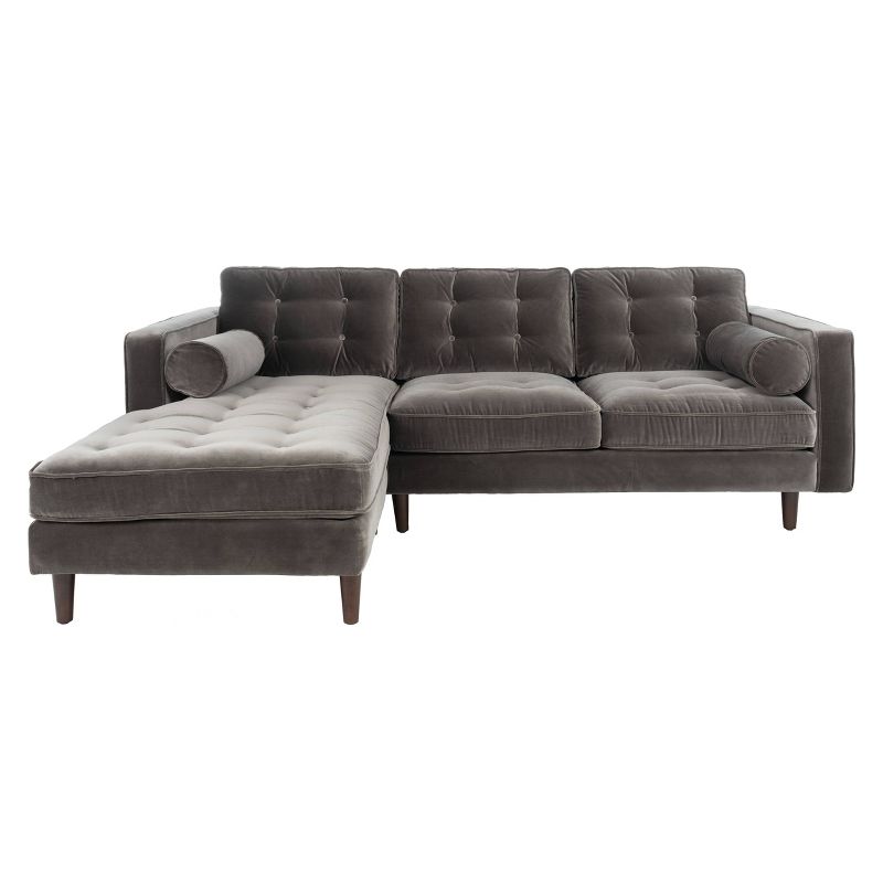 3pc Keswick Sectional Sofa Brown - Abbyson Living