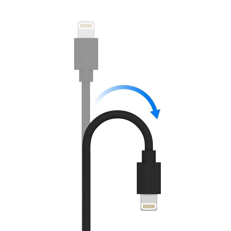 Just Wireless 6ft TPU Lightning to USB-A Cable - Black