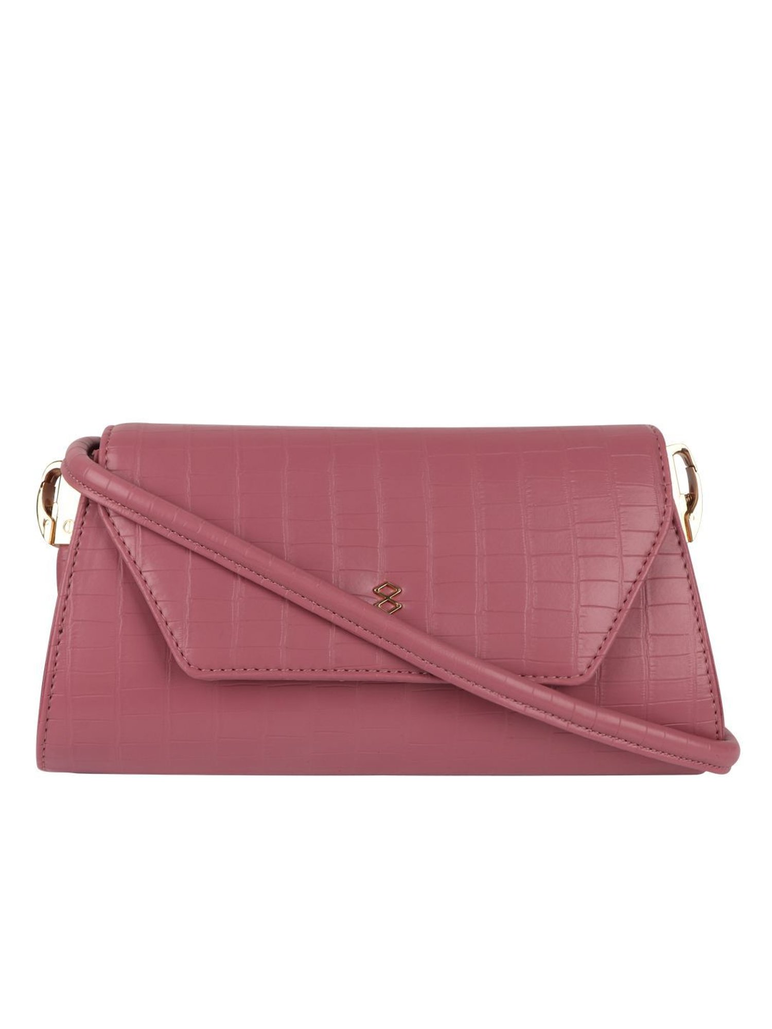 Horra Pink Textured Small Cross Body Bag