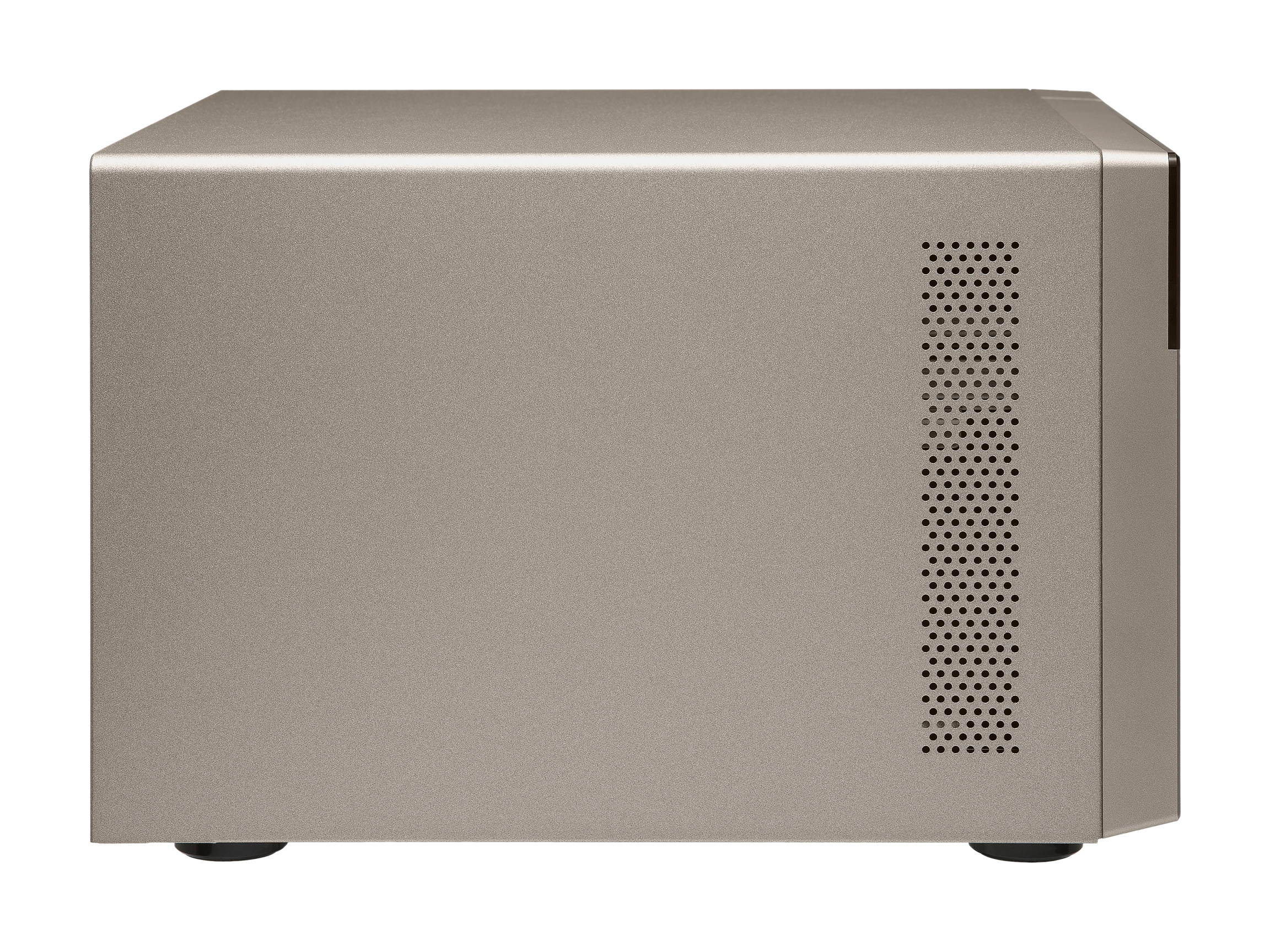 Qnap 4-bay NAS/iSCSI IP-SAN, AMD R series Quad-core 2.1GHz, 4GB RAM, 10G-ready (TVS-473e-4G-US)