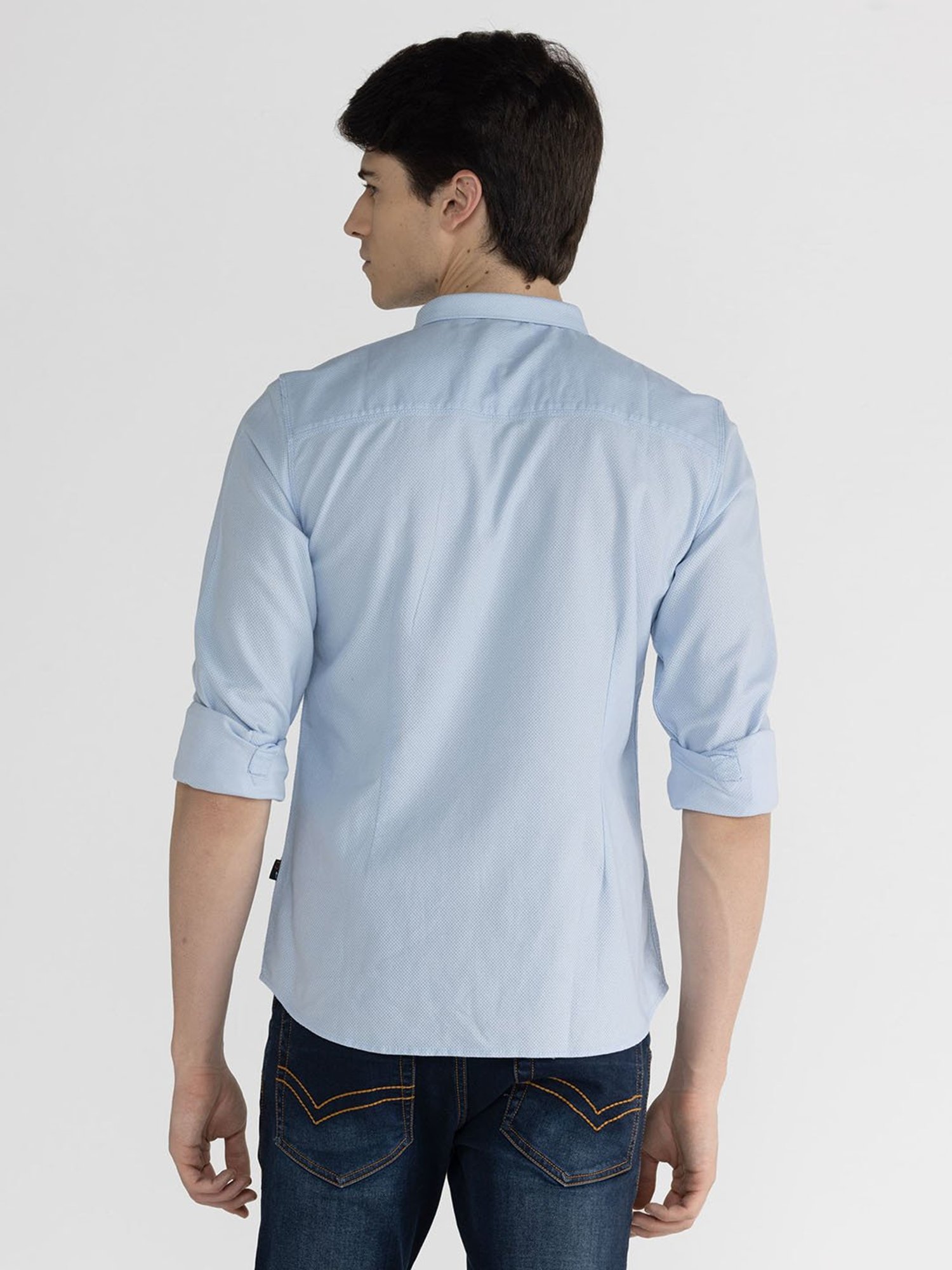 Identiti Blue Slim Fit Shirt