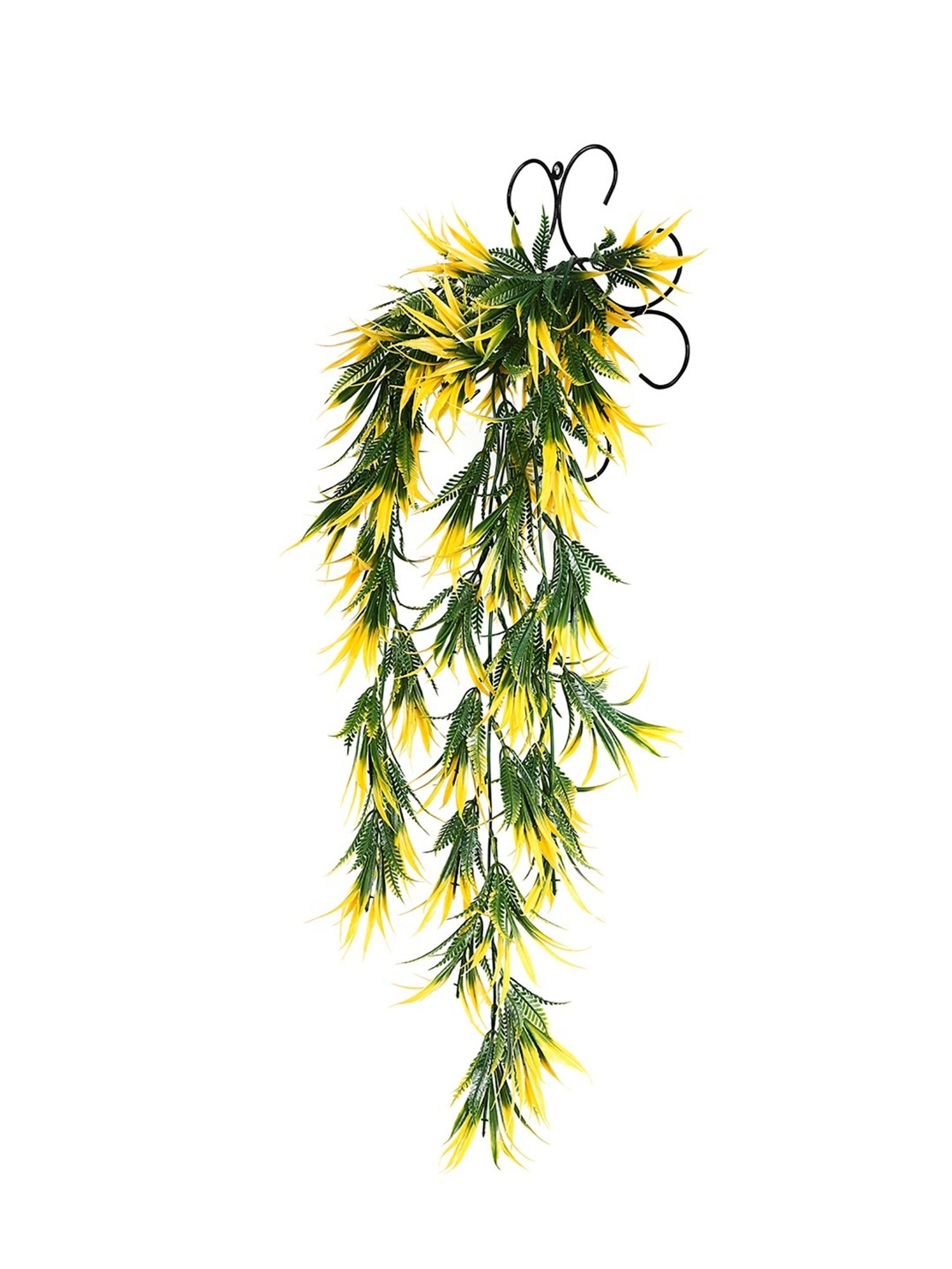 Foliyaj Multicolor Plastic Artificial Vine with Metal Wall Stand