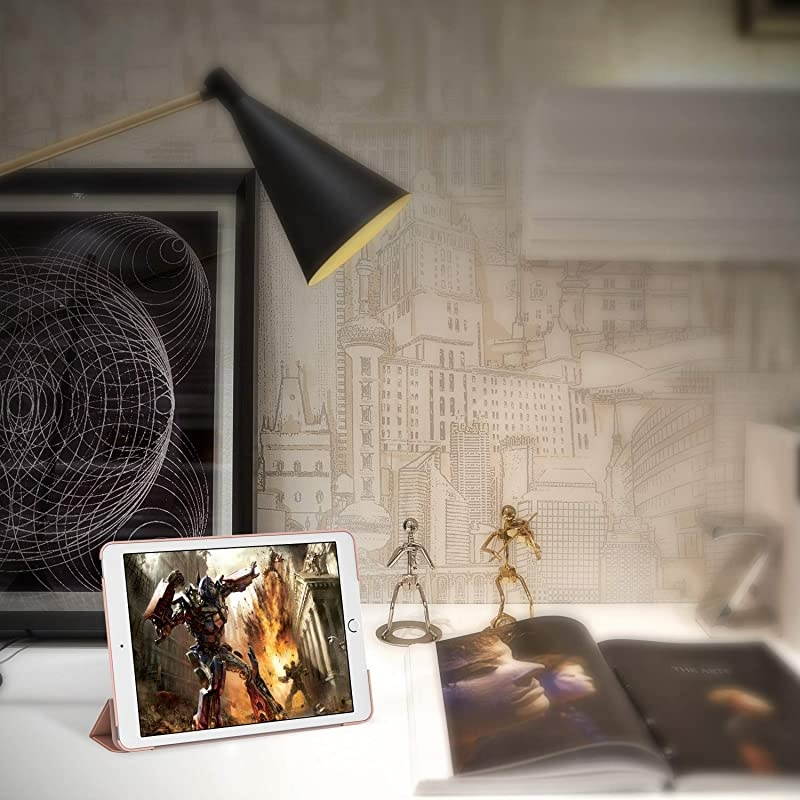 Case for iPad (9.7-Inch, 2018/2017 Model, 6th/5th Generation), Smart Cover Auto Wake/Sleep, Rose Gold