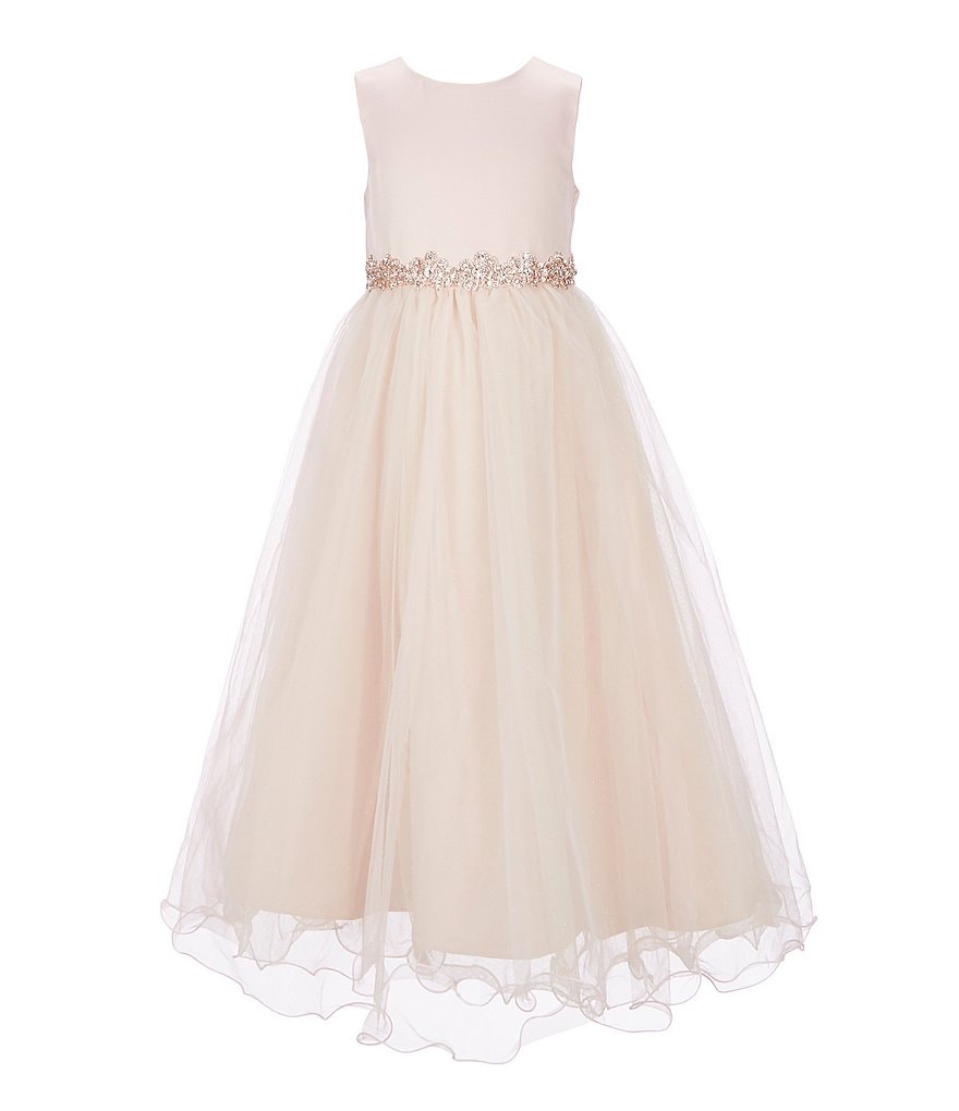 Badgley Mischka Little Girls 4-6X 3D Floral Hi-Low Dress