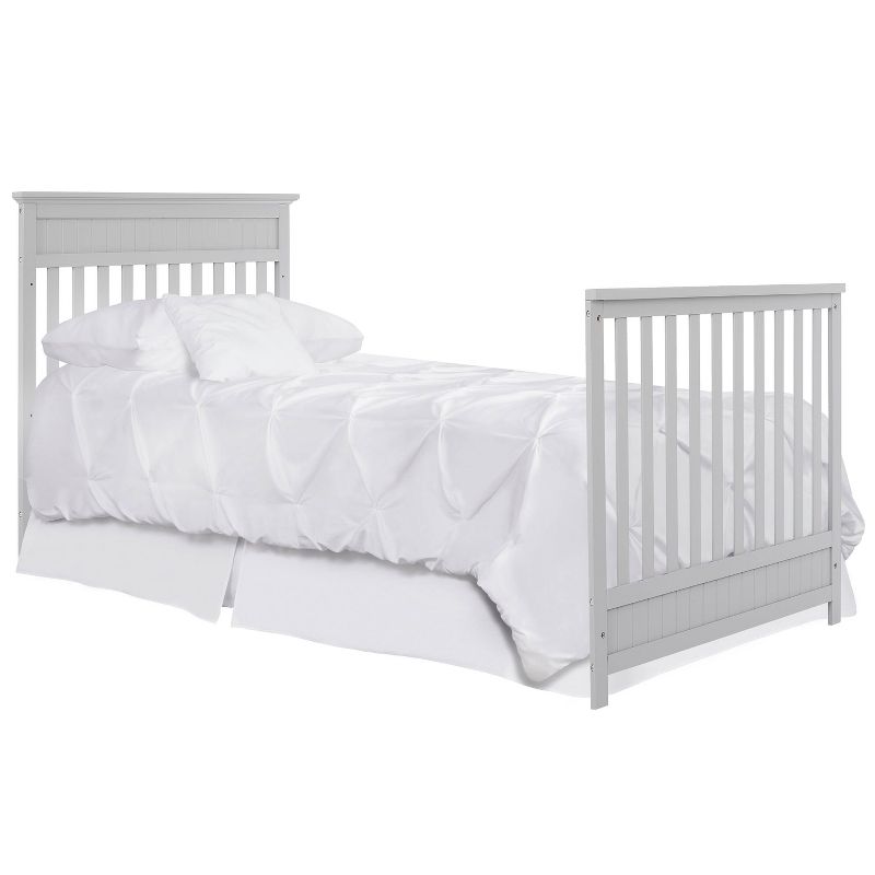 Dream On Me Aspen 4-in-1 Convertible Mini Crib - Gray