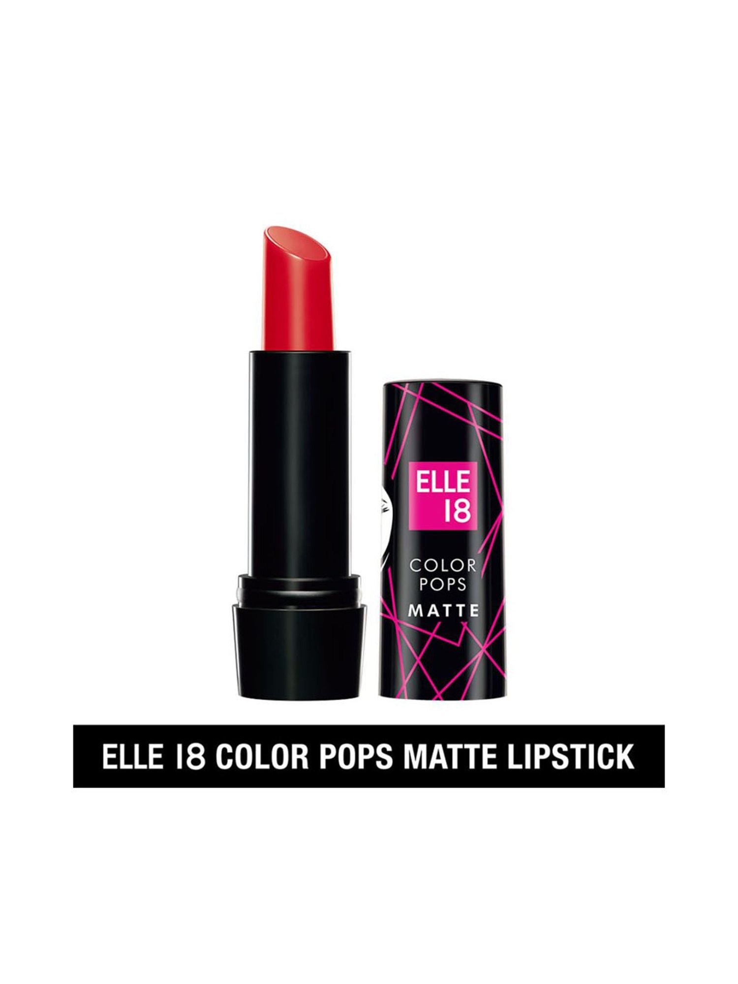 Elle 18 Color Pops Matte Lipstick R31 Crazy Red - 4.3 gm