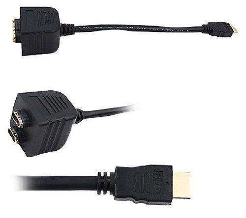 New Pyle Phdmmf3 Hdmi Male/2 Female Splitter Cable