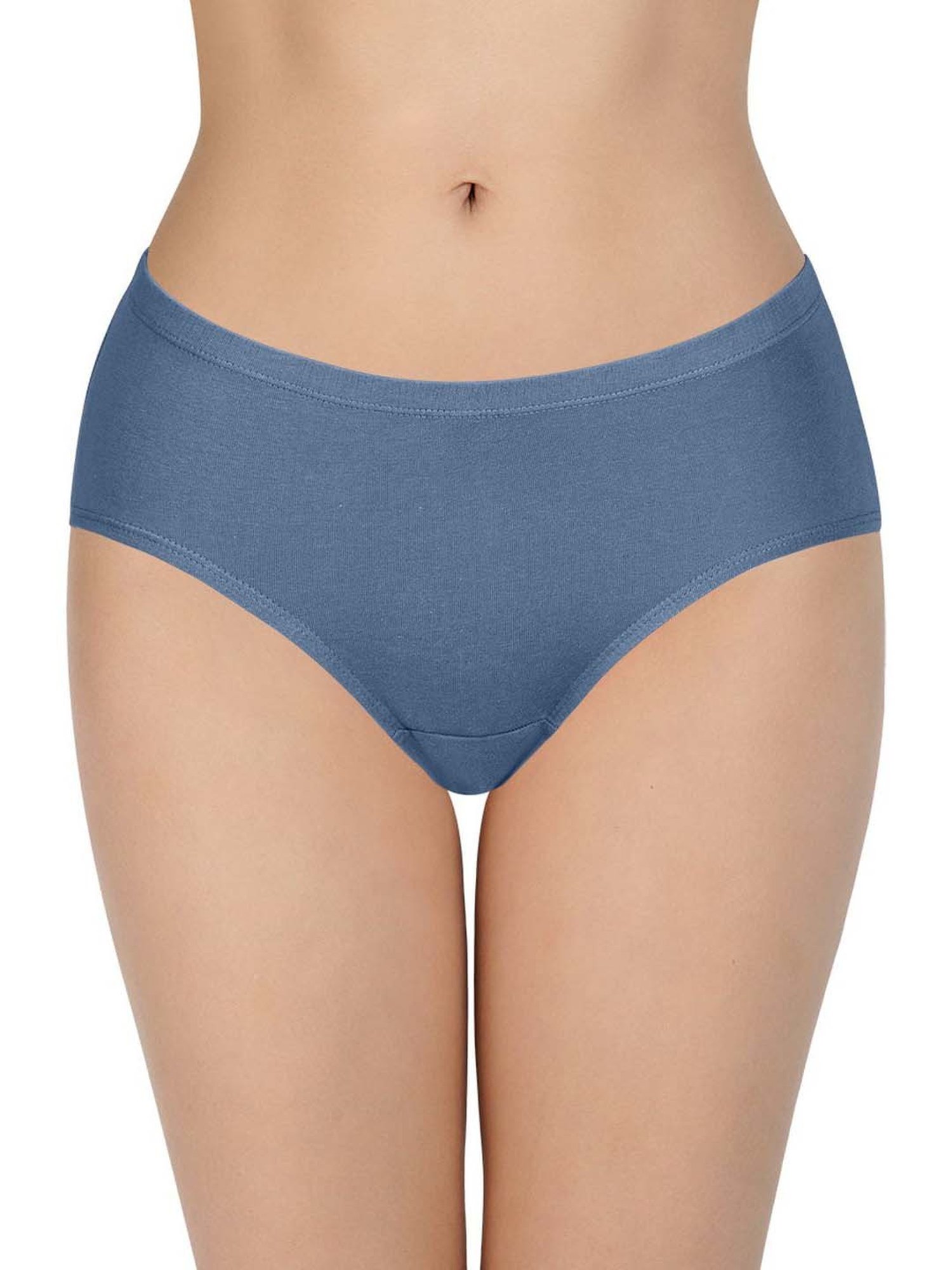 Every De by Amante Blue & Peach Cotton Hipster Panties - Pack Of 3