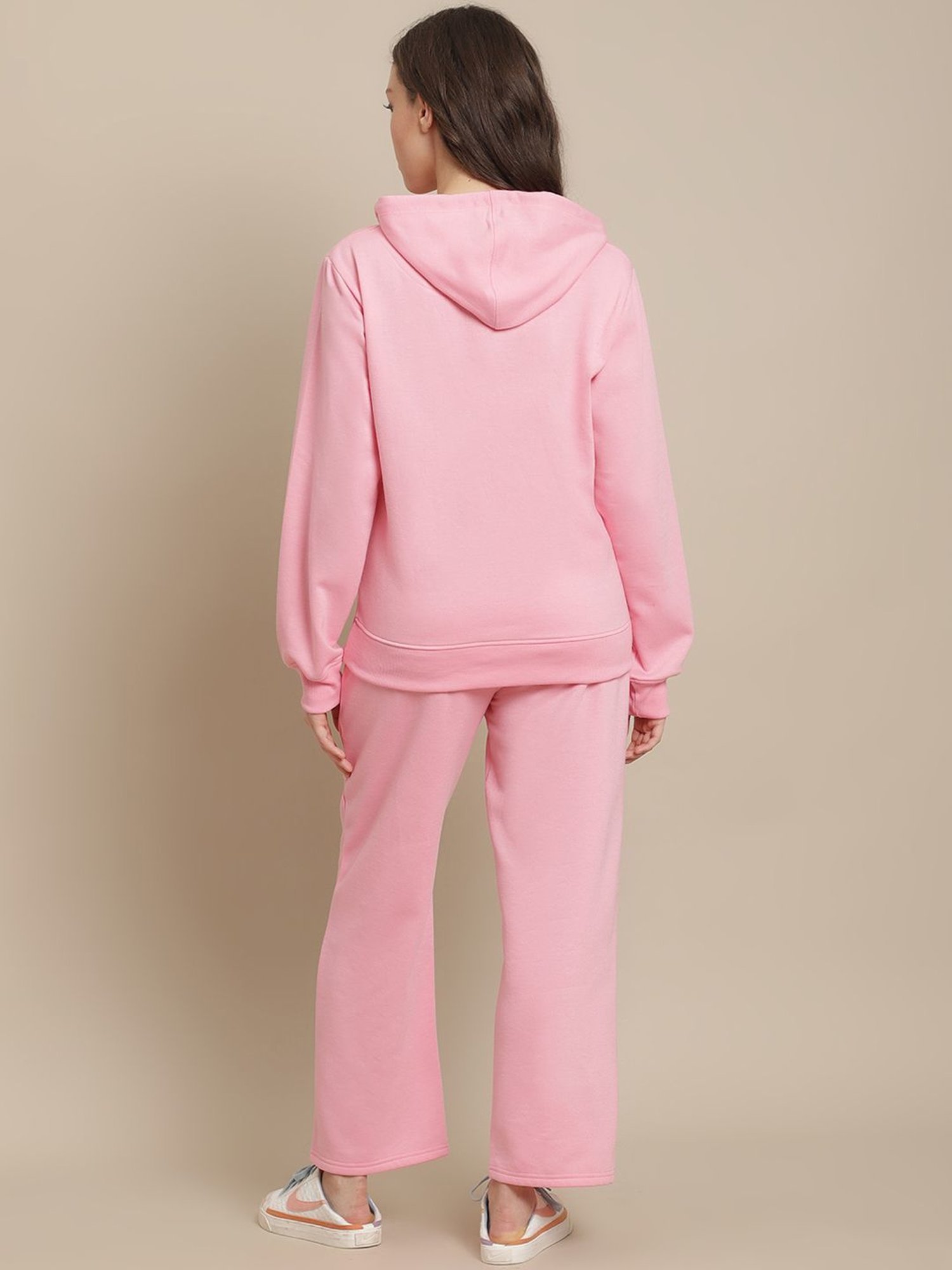 Secret Wish Baby Pink Winter Hoodie With Pyjamas