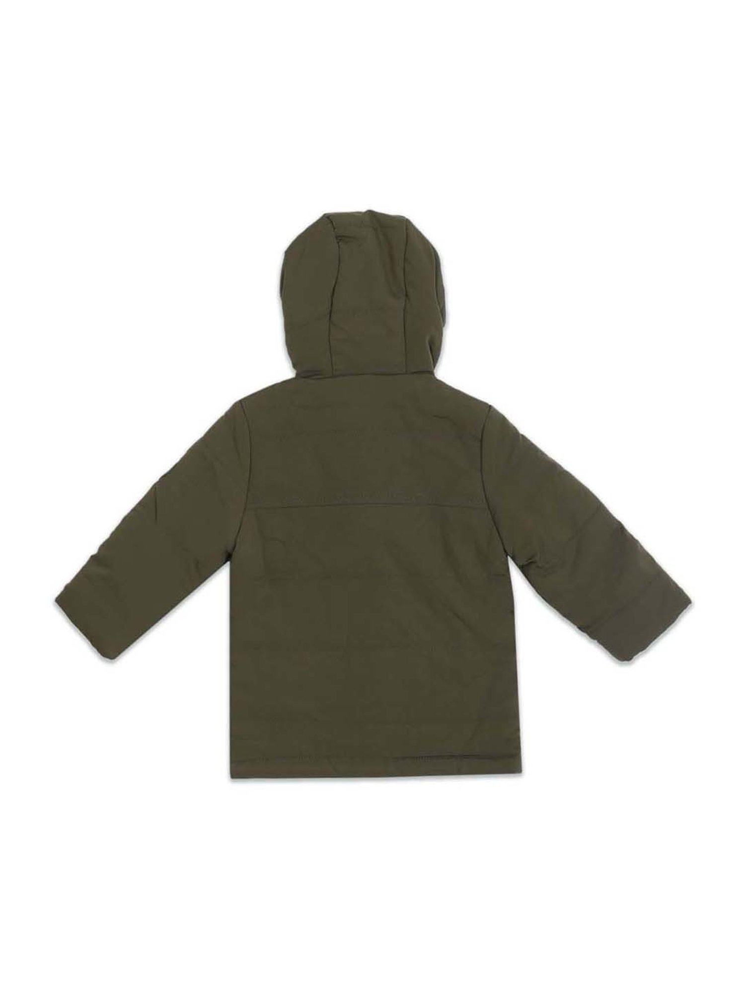 U.S. Polo Assn. Kids Green Regular Fit Full Sleeves Jacket