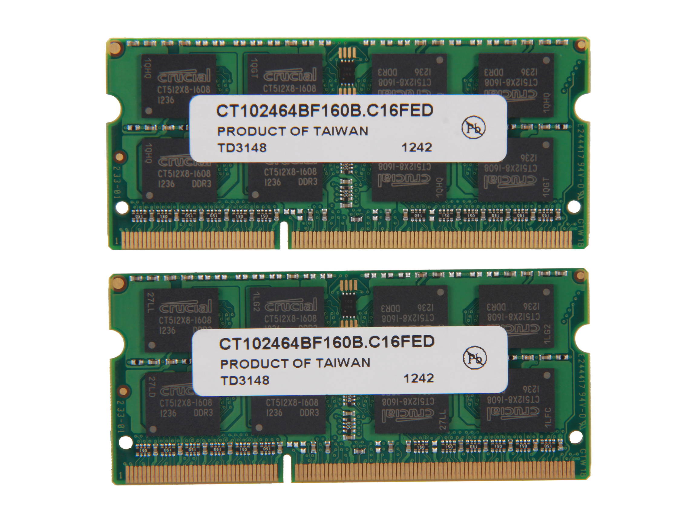 Crucial 16GB (2 x 8GB) 204-Pin DDR3 SO-DIMM DDR3L 1600 (PC3L 12800) Laptop Memory Model CT2KIT102464BF160B