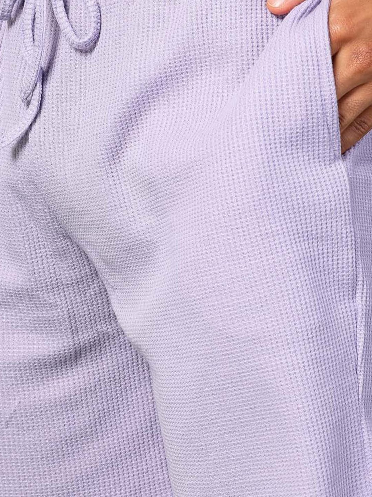 Rigo Light Purple Slim Fit Textured T-Shirt & Shorts Set