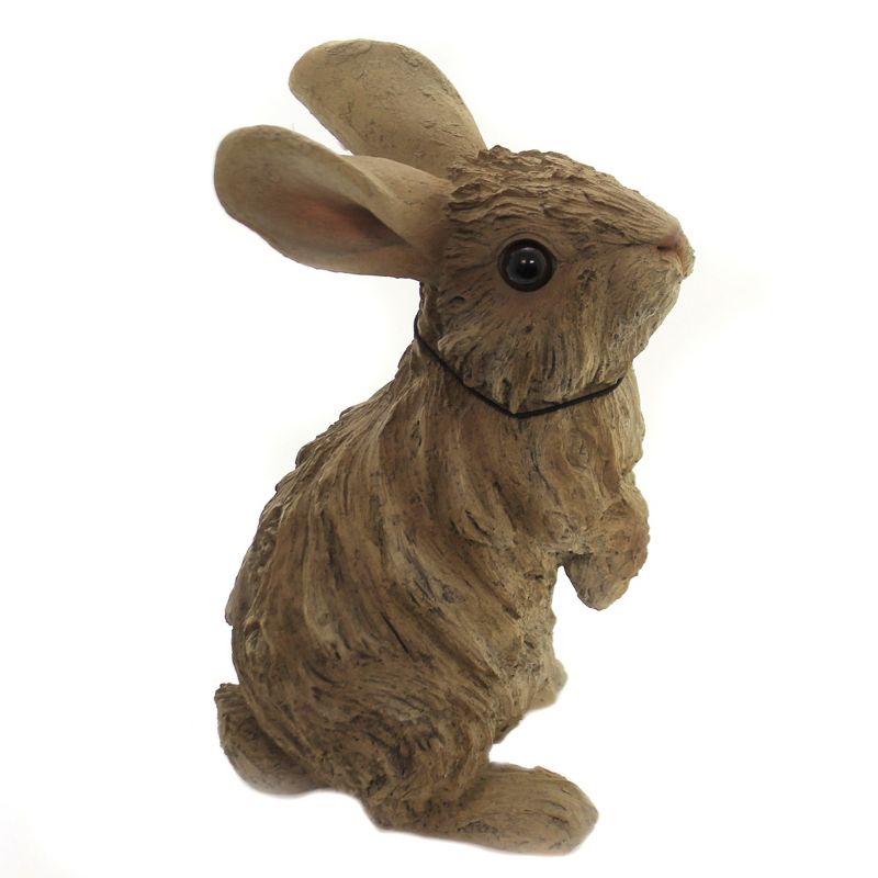 Animal 9.75" Driftwood Standing Rabbit Figurine Woodlife Bunny Forest Pacific Trading  -  Decorative Figurines
