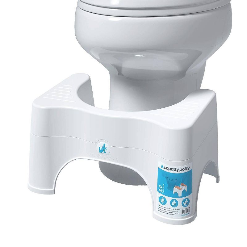 7"-9" Adjustable 2.0 Toilet Stool White - Squatty Potty