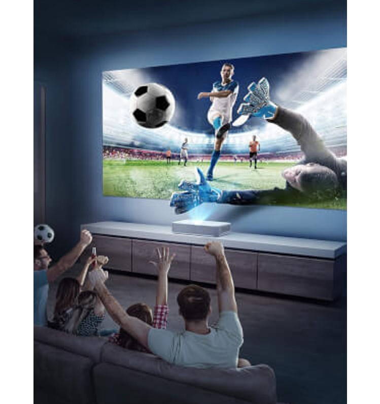 vava 4k uhd laser tv home theatre projector | 6000 lumens | ultra short throw | hdr10 | builtin harman kardon sound bar | alpd 3.0 | smart android system