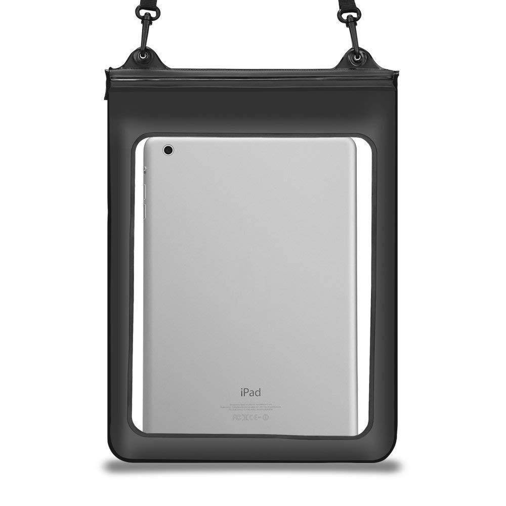 Vangoddy 8 Inch Tablet Waterproof Case Dry Bag (Black) for Lenovo Yoga Tab 3 7 Basic/Tab 2 A7 / Tab 3 7" / Asus ZenPad Z8s / ZenPad 3S 8.0 / ZenPad 3 8.0 / iRulu Walknbook 2Mini 7" / Contixo LA701
