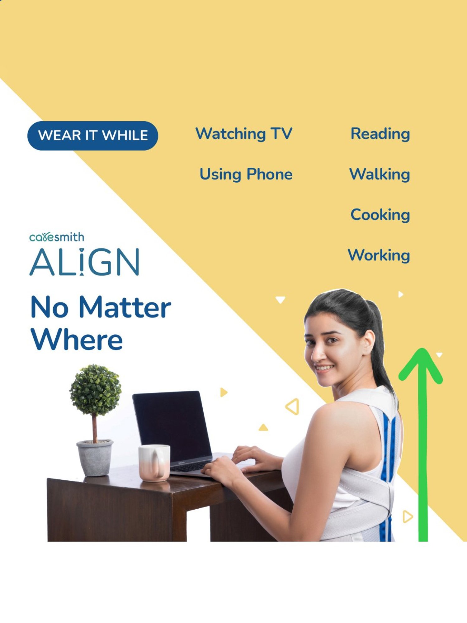 Caresmith Align Back Posture Corrector Specially Designed For Men & Women (Size 1)