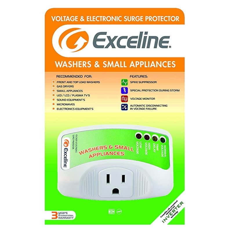 Surge Protector for Front and Top Load Washers, Gas Dryers, LED, LCD and Plasma Tv's