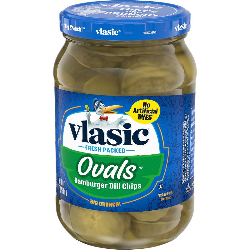 Vlasic Ovals Hamburger Dill Chips- 16 fl oz