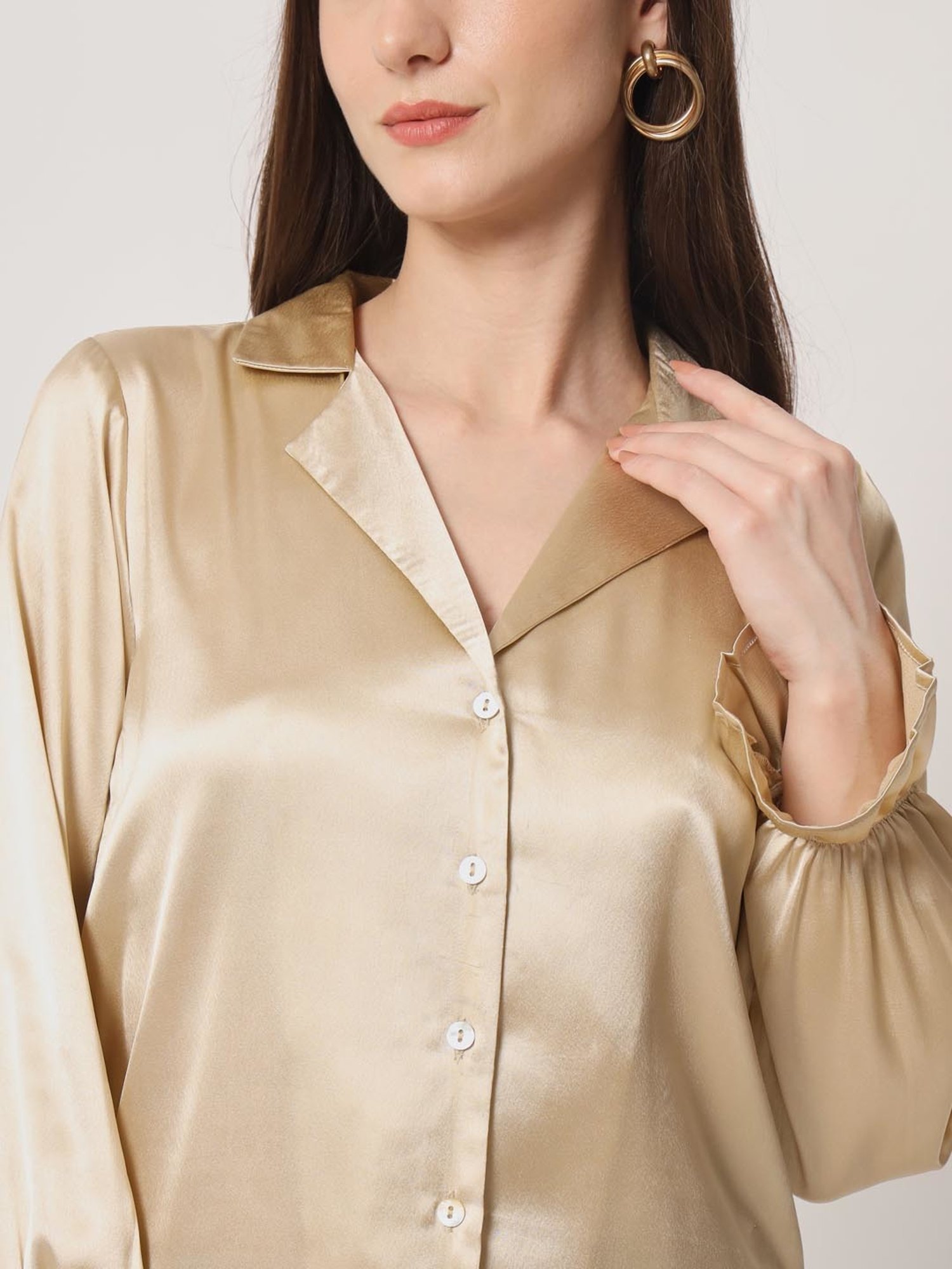 Trend Arrest Beige Regular Fit Shirt